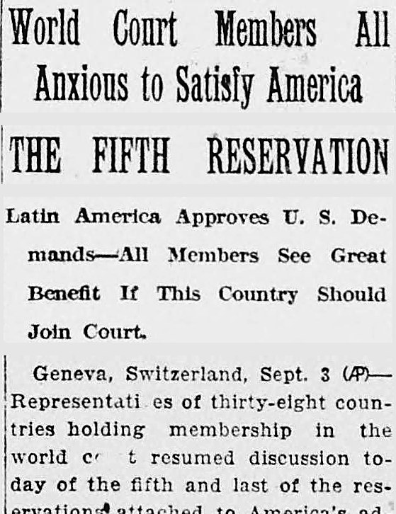 New Britain Herald, New Britain, Connecticut: World Court Members All Anxious to Satisfy America