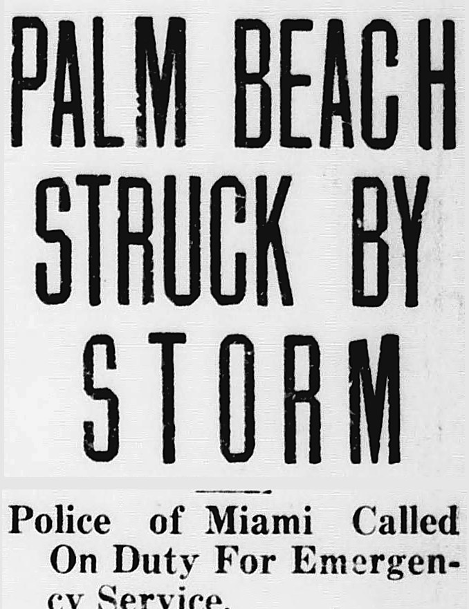 Imperial Valley Press, El Centro, California: PALM BEACH STRUCK BY STORM
