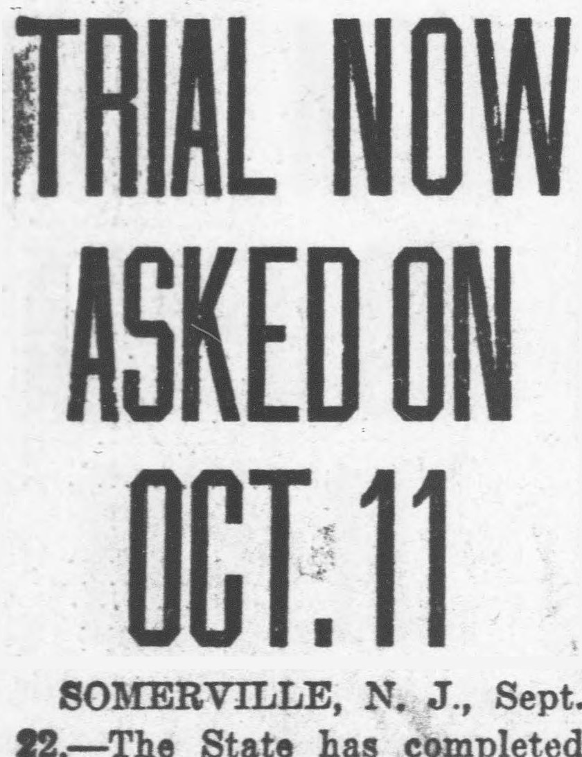 The Washington Times, Washington, District Of Columbia: TRIAL NOW ASKED ON OCT. 11