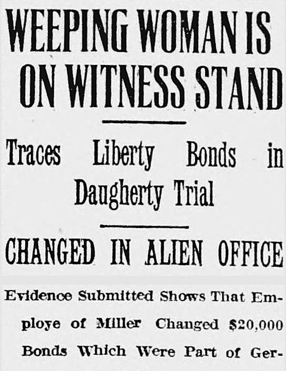 New Britain Herald, New Britain, Connecticut: WEEPING WOMAN IS ON WITNESS STAND