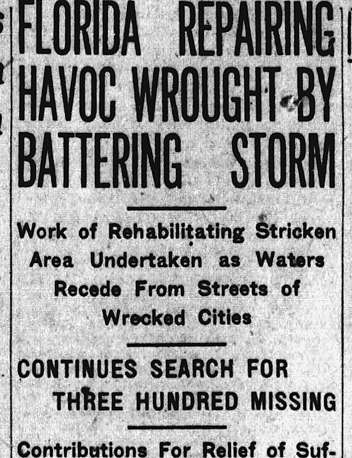 The Montgomery Advertiser, Montgomery, Alabama: FLORIDA REPAIRING HAVOC WROUGHT BY BATTERING STORM