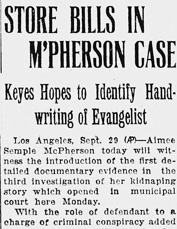 New Britain Herald, New Britain, Connecticut: STORE BILLS IN M'PHERSON CASE