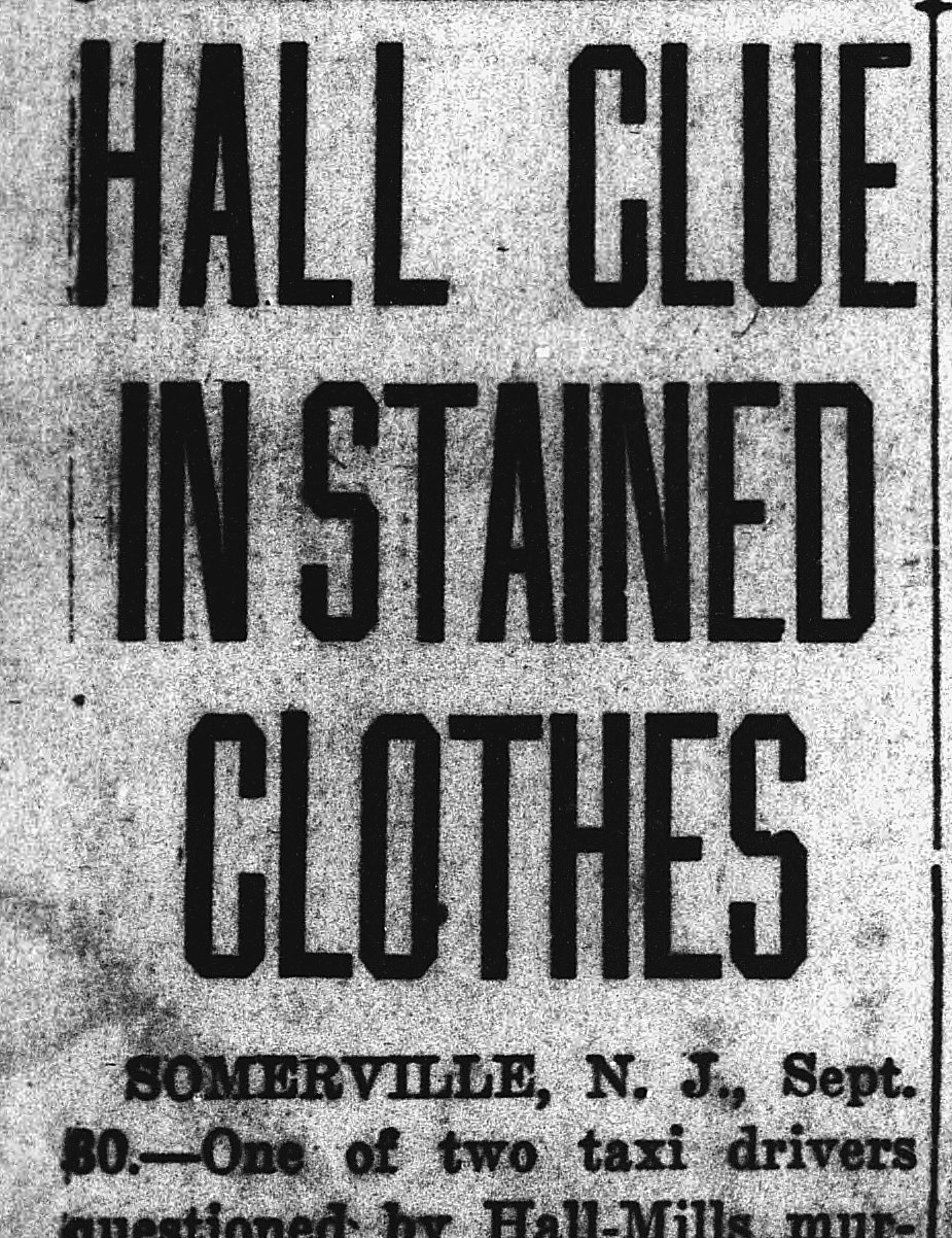 The Washington Times, Washington, District Of Columbia: HALL CLUE IN STAINED CLOTHES