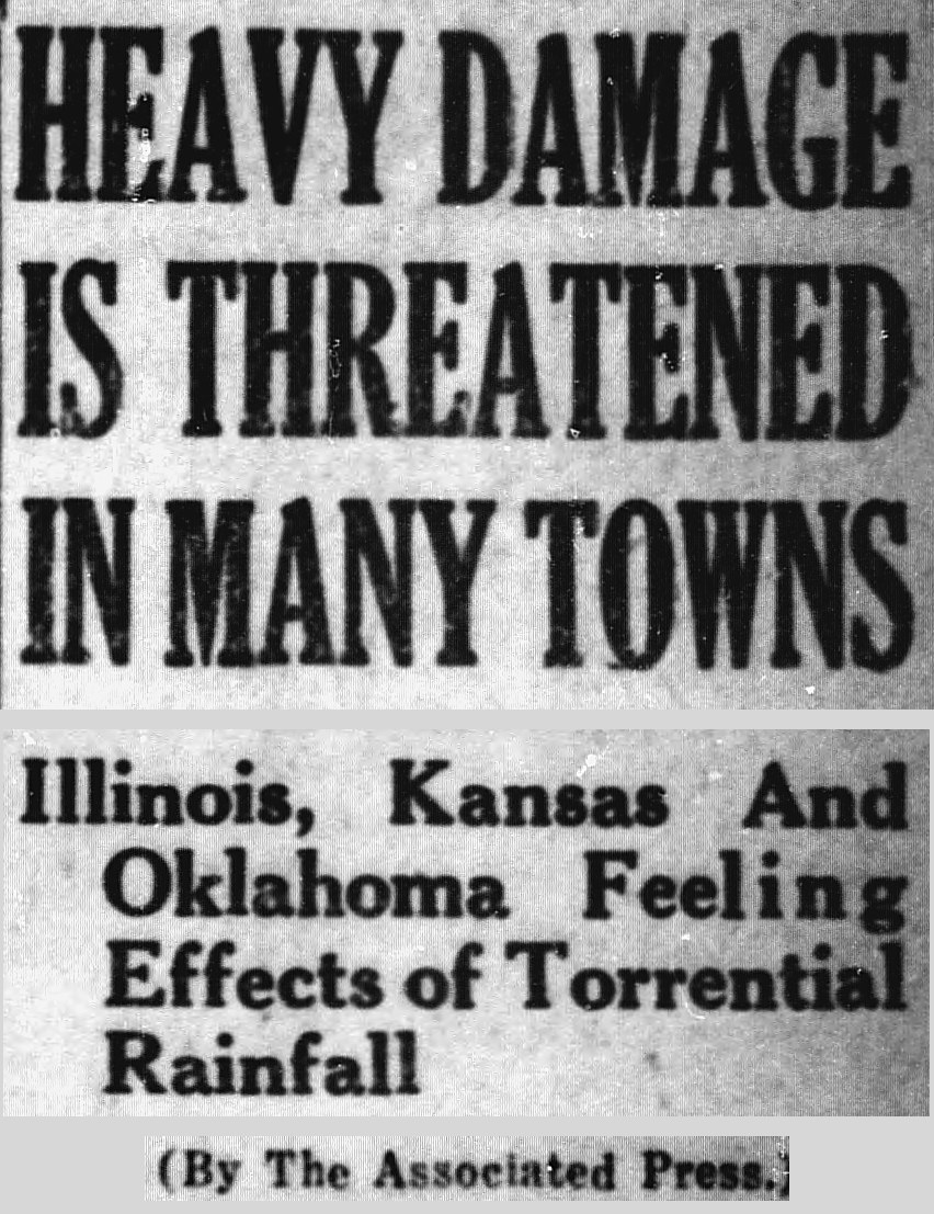 Brownsville Herald, Brownsville, Texas: HEAVY DAMAGE IS THREATENED IN MANY TOWNS