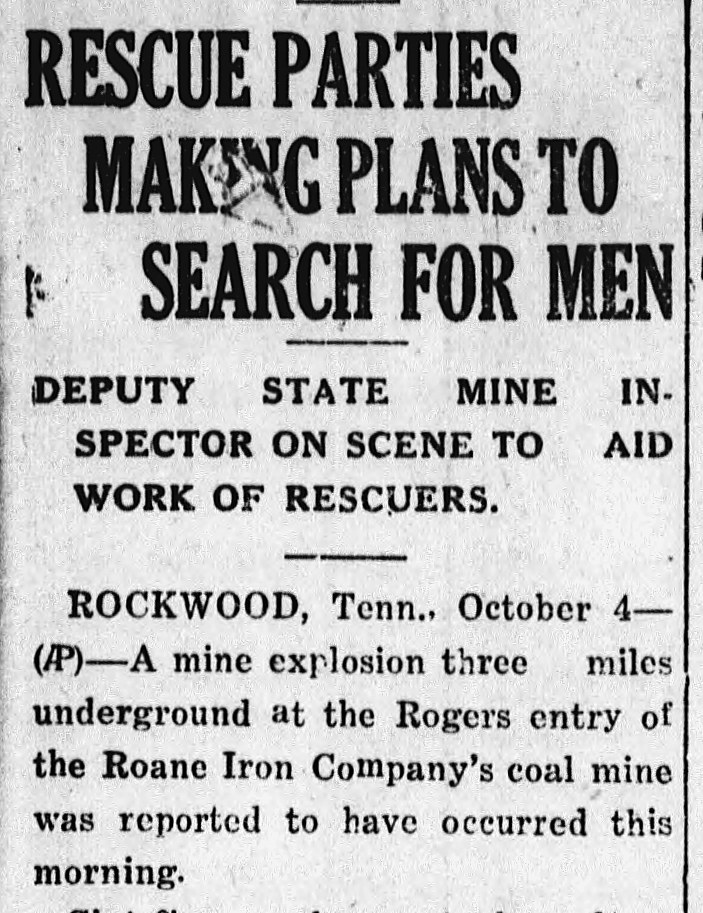 The Cordele Dispatch, Cordele, Georgia: RESCUE PARTIES MAKING PLANS TO SEARCH FOR MEN