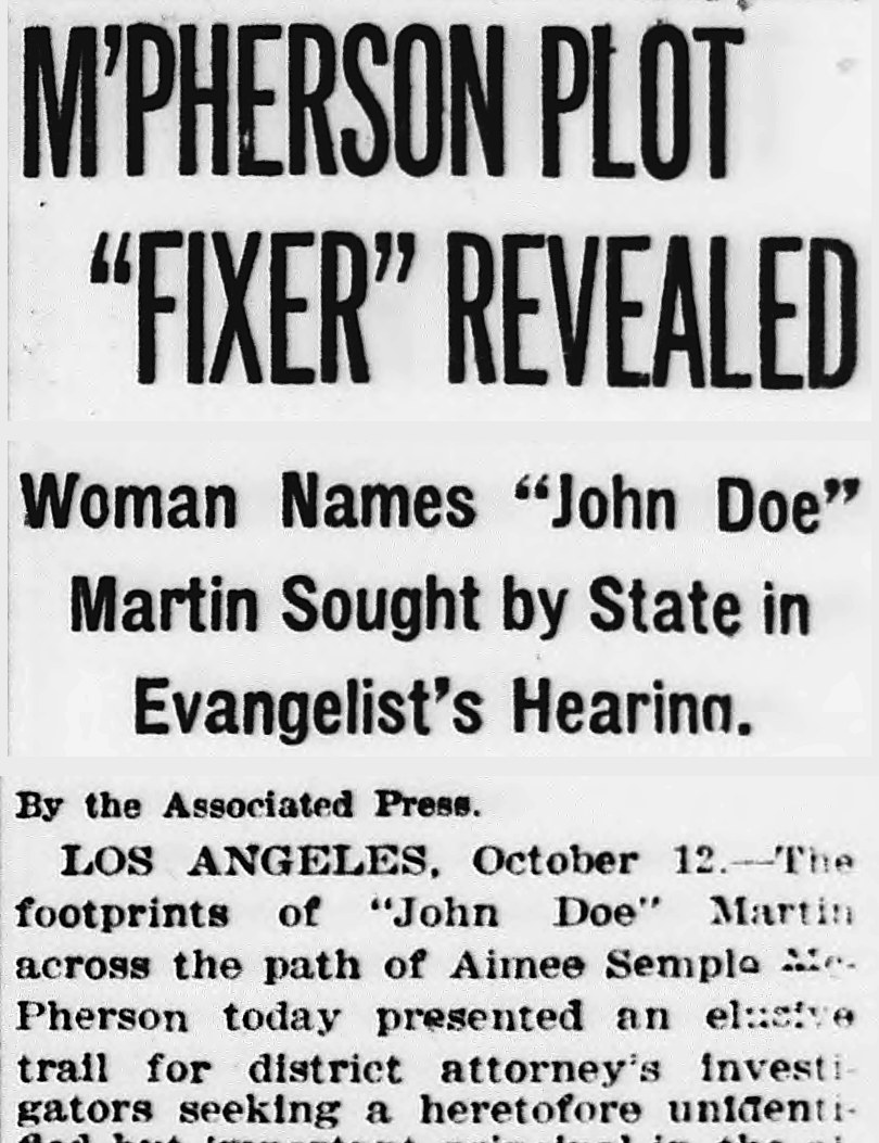 Evening Star, Washington, District Of Columbia: M'PHERSON PLOT "FIXER" REVEALED