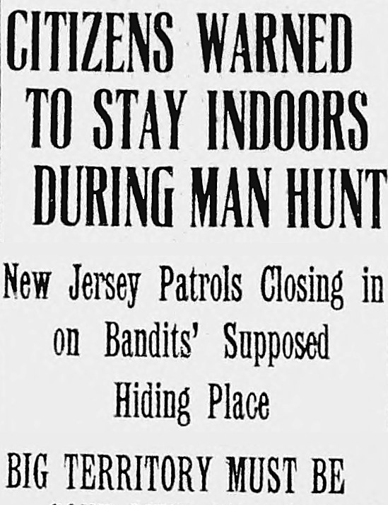 New Britain Herald, New Britain, Connecticut: CITIZENS WARNED TO STAY INDOORS DURING MAN HUNT