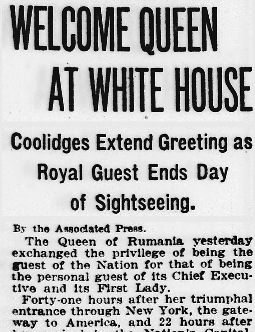 Evening Star, Washington, District Of Columbia: WELCOME QUEEN AT WHITE HOUSE